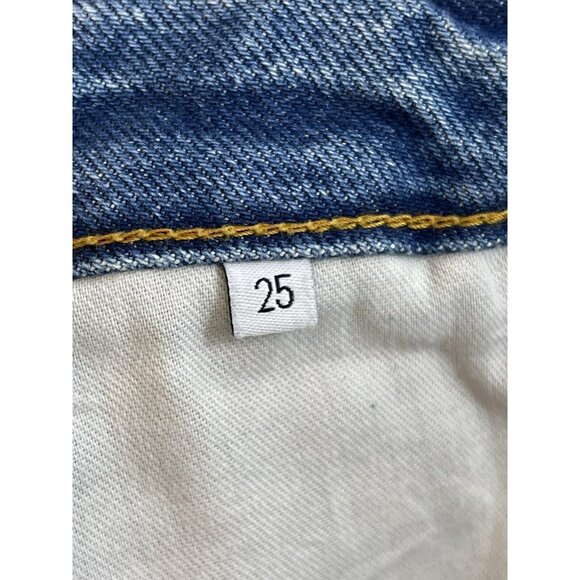 Boyish Skirt 25 Denim Mini Corey Dont Look Now Wash Revolve Distressed - Picture 12 of 14